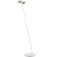 Occhio Sento E terra "air" LED Stehleuchte, 2700 K gold matt / weiß matt von Occhio