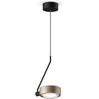 Occhio Sento E filo singolo fix up LED Pendelleuchte, 2700 K gold matt / schwarz matt von Occhio
