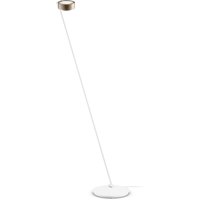 Occhio Sento E lettura LED Leseleuchte, 160 cm, 2700 K Ausrichtung: rechts, gold matt / weiß matt von Occhio