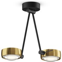 Occhio Sento E soffitto due up LED Deckenleuchte, 30 cm, 2700 K Bronze / schwarz matt von Occhio