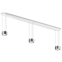 Occhio Sento E sospeso tre up "air" LED Pendelleuchte, 2700 K, variabel Chrom von Occhio