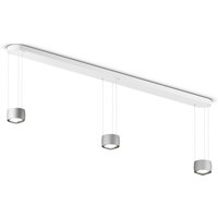 Occhio Sento E sospeso tre up "air" LED Pendelleuchte, 2700 K, variabel Chrom matt von Occhio