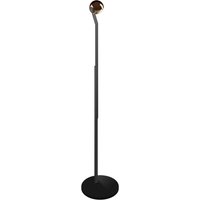 Occhio io 3d lettura C Stehleuchte, 2700 K schwarz matt, Kopf Roségold von Occhio