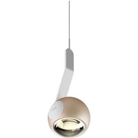 Occhio io 3d sospeso var up C LED Pendelleuchte, 3000 K, variabel weiß matt, Kopf gold matt von Occhio