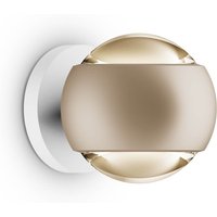Occhio io verticale Volt D LED Wandleuchte, 2700 K golden matt / mattweiß von Occhio