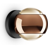 Occhio io verticale Volt D LED Wandleuchte, 3000 K Roségold / mattschwarz von Occhio