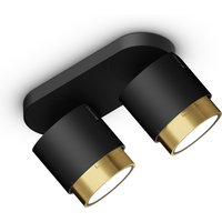 Occhio lui alto doppio Volt Z Deckenstrahler, 2700 K schwarz matt, Objektive: Bronze von Occhio