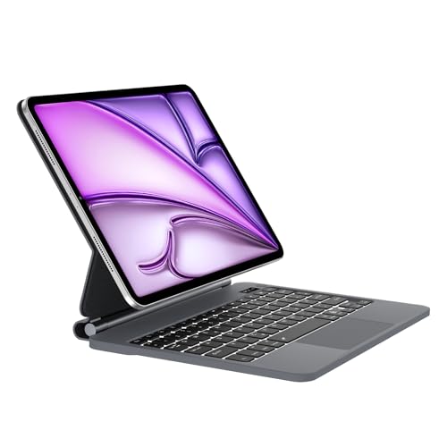Occtingkind, Magic Tastatur für iPad Air 11 Zoll, Für das iPad Air 11 Zoll 2024 M2 und 2025 M3 Magnetische Magic Keyboard, QWERTZ Layout, Trackpad, Hintergrundbeleuchtung, USB C, Bluetooth, Schwarz Occtingkind, Magic Tastatur für iPad Air 11 Zoll, Für das iPad Air 11 Zoll 2024 M2 und 2025 M3 Magnetische Magic Keyboard, QWERTZ Layout, Trackpad, Hintergrundbeleuchtung, USB C, Bluetooth, Schwarz von Occtingkind