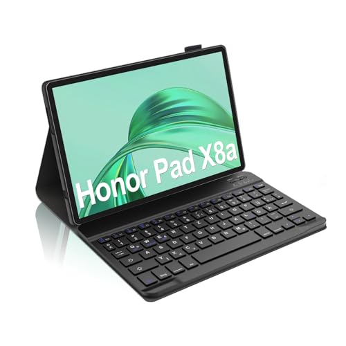 Occtingkind, Tastatur für Honor X8a, Hülle mit Tastatur für Honor Pad X8a 11 Zoll 2024, Magnetische Abnehmbar Bluetooth Keyboard für Honor Pad X8a 2024, Deutsches Layout QWERTZ, USB C, Schwarz Occtingkind, Tastatur für Honor X8a, Hülle mit Tastatur für Honor Pad X8a 11 Zoll 2024, Magnetische Abnehmbar Bluetooth Keyboard für Honor Pad X8a 2024, Deutsches Layout QWERTZ, USB C, Schwarz von Occtingkind