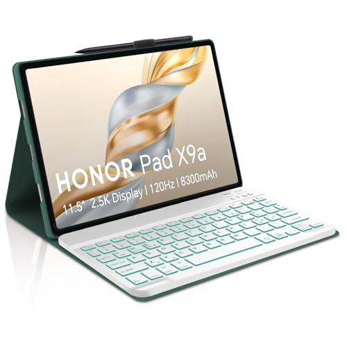 Occtingkind, Tastatur für Honor Pad X9a, Honor Pad X9a Cover mit Tastatur, Hülle mit abnehmbarem Magnet, Hintergrundbeleuchtung Bluetooth Keyboard für Honor Pad X9a 11,5 Zoll, italienisches Layout von Occtingkind