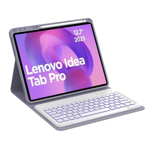 Occtingkind, Tastatur für Lenovo Idea Tab Pro, Cover mit Tastatur für Lenovo Idea Tab Pro Tablet 12,7 Zoll, Hintergrundbeleuchtung Bluetooth Keyboard Lenovo Idea Tab Pro 2025, Italienisch, USB C von Occtingkind