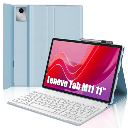 Occtingkind, Tastatur für Lenovo Tab M11, Schutzhülle mit Tastatur für Lenovo Tab M11 11 Zoll, Schutzhülle mit magnetischem abnehmbarem Bluetooth Keyboard für Lenovo M11 Tab, italienisches Layout, USB Occtingkind, Tastatur für Lenovo Tab M11, Schutzhülle mit Tastatur für Lenovo Tab M11 11 Zoll, Schutzhülle mit magnetischem abnehmbarem Bluetooth Keyboard für Lenovo M11 Tab, italienisches Layout, USB von Occtingkind