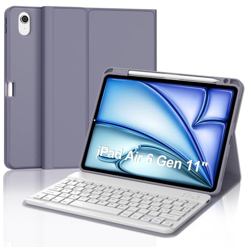 Occtingkind Schutzhülle mit Tastatur für iPad Air 11 M2/M3 2024/2025, Schutzhülle mit magnetischer Bluetooth-Tastatur, italienisches Layout - Lila, Modelle A3266/A3267/A3270/A2902/A2904/A2903 Occtingkind Schutzhülle mit Tastatur für iPad Air 11 M2/M3 2024/2025, Schutzhülle mit magnetischer Bluetooth-Tastatur, italienisches Layout - Lila, Modelle A3266/A3267/A3270/A2902/A2904/A2903 von Occtingkind