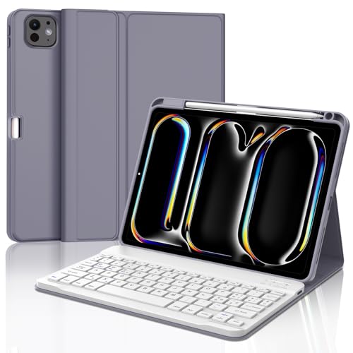 Occtingkind Tastatur für iPad Pro 11 Zoll 2024 (M4), Schutzhülle mit Tastatur für iPad Pro 5 Generation, magnetische abnehmbare Bluetooth-Tastatur QWERTY Italienisch für iPad Pro 11 Zoll 2024 M4, von Occtingkind