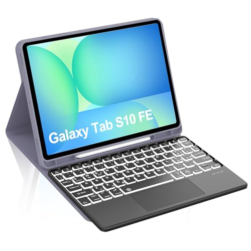 Occtingkind Tastaturhülle mit Hintergrundbeleuchtung mit Trackpad für Samsung Galaxy Tab S10 FE/S9 FE/S9 10,9 Zoll/11 Zoll – Schutzhülle Bluetooth-Tastatur 7 Farben Italienisch USB-C für S10 FE 2025 Occtingkind Tastaturhülle mit Hintergrundbeleuchtung mit Trackpad für Samsung Galaxy Tab S10 FE/S9 FE/S9 10,9 Zoll/11 Zoll – Schutzhülle Bluetooth-Tastatur 7 Farben Italienisch USB-C für S10 FE 2025 von Occtingkind