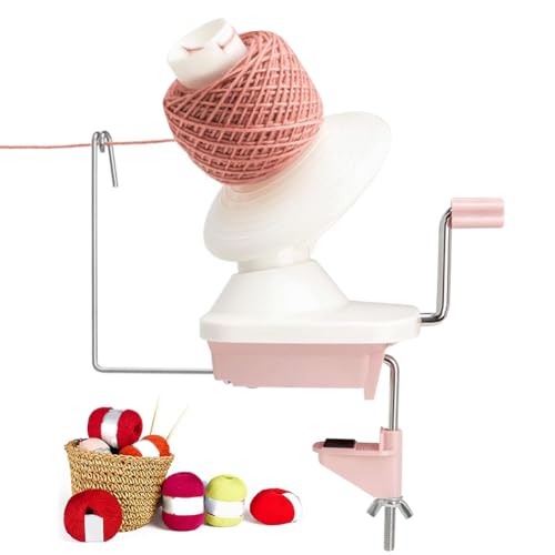 Occtingkind Wollwickler, Rosa Garnwickler für Häkeln,Einfach zu Installierender Garnwickler,Helfer für Liebhaber der Wollsammlung,EIN Guter Helfer Für Garnsammler-Rosa von Occtingkind