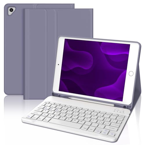 Tastatur iPad 9.7, Tastatur iPad 6 Generation, Cover iPad 6 Generation mit Tastatur, Bluetooth Italienisch Magnetisch Tastatur für iPad 5, iPad Pro 9.7, iPad Air 2, iPad Air 1, Lila Lavendel Tastatur iPad 9.7, Tastatur iPad 6 Generation, Cover iPad 6 Generation mit Tastatur, Bluetooth Italienisch Magnetisch Tastatur für iPad 5, iPad Pro 9.7, iPad Air 2, iPad Air 1, Lila Lavendel von Occtingkind