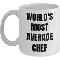 Chef-Tasse - Kaffeetasse Der Durchschnittlichste Koch Der Welt Chef-Geschenke von OccupationGifts