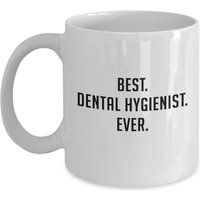 Dental Hygienist Becher - Bester Zahnarzt Aller Zeiten Lustiger Tee Heißer Kakao Kaffeetasse von OccupationGifts