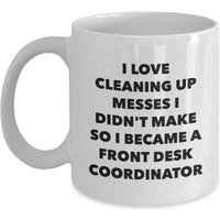 Ich Wurde Ein Front Desk Coordination Becher - Kaffeetasse Geschenke Lustige Neuheit Geburtstagsgeschenk Idee von OccupationGifts