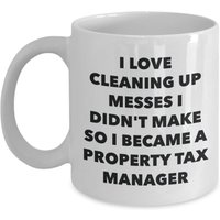 Ich Wurde Ein Grundsteuer-Manager-Becher - Kaffeetasse Grundsteuer-Manager-Geschenke Lustige Neuheit-Geburtstags-Geschenk-Idee von OccupationGifts