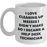 Ich Wurde Ein Help-Desk-Techniker-Becher - Kaffeetasse Help-Desk-Techniker-Geschenke Lustige Neuheit Geburtstags-Geschenk-Idee von OccupationGifts