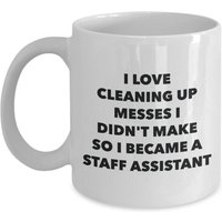 Ich Wurde Ein Mitarbeiter-Assistenten-Becher - Kaffeetasse Mitarbeiter-Assistenten-Geschenke Lustige Neuheits-Geburtstags-Geschenk-Idee von OccupationGifts