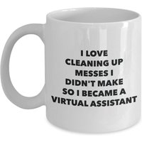 Ich Wurde Ein Virtueller Assistent Becher - Kaffeetasse Virtuelle Geschenke Lustige Neuheit Geburtstag Geschenk Idee von OccupationGifts