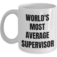 Leiter Tasse - Kaffeetasse Der Durchschnittlichste Vorgesetzte Der Welt Geschenke von OccupationGifts
