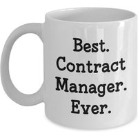 Vertrags-Manager-Tasse - Bester Vertrags-Manager Aller Zeiten Lustiger Tee Heißer Kaffee Kakao-Tasse Geburtstags-Weihnachts-Gag-Geschenke-Idee von OccupationGifts