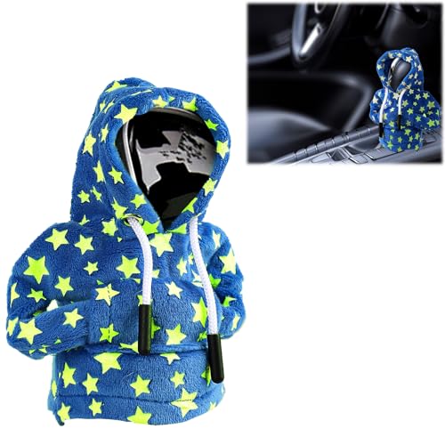 Occzin Leuchtend Schaltknauf Hoodie,Leuchtend Auto Schaltknauf Abdeckung,4.7 Zoll Auto Schalthebel Schutz Deko, Funny Sweater Hoodie für Gearshift,Automotive Interieur Zubehör von Occzin