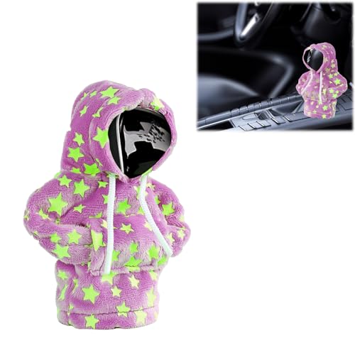 Occzin Leuchtend Schaltknauf Hoodie,Leuchtend Auto Schaltknauf Abdeckung,4.7 Zoll Auto Schalthebel Schutz Deko, Funny Sweater Hoodie für Gearshift,Automotive Interieur Zubehör von Occzin