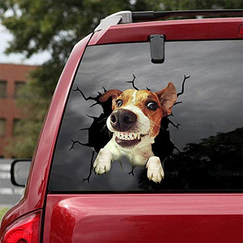 Ocean Gift Jack Russell Terrier Auto Decals, Hund Auto Aufkleber 2 Stück - Realistische Jack Russell Terrier Aufkleber für Autofenster, Wände Serie 52 Größe 30,5 cm x 30,5 cm Ocean Gift Jack Russell Terrier Auto Decals, Hund Auto Aufkleber 2 Stück - Realistische Jack Russell Terrier Aufkleber für Autofenster, Wände Serie 52 Größe 30,5 cm x 30,5 cm von Ocean Gift