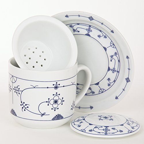 Ocean-Line Wilhahn (früher, Kräuterteetasse Porzellan Indisch Blau Strohblume Neutral von Ocean-Line