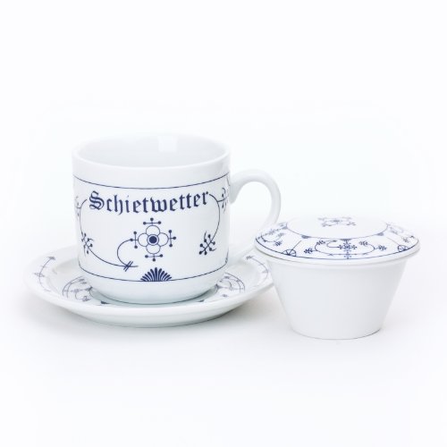 Ocean-Line Wilhahn (früher, Kräuterteetasse Porzellan Indisch Blau Strohblume Schietwetter von Ocean-Line