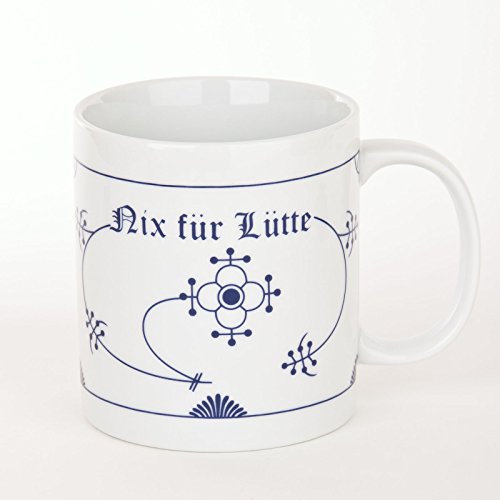 Ocean-Line XXL Becher " Nix für Lütte " Indisch Blau / Strohblume Maxi Pott /Jumbo Tasse 0,5l von Ocean Line