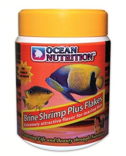 Brine Shrimp Plus Flocken für Fisch, 156 g von Ocean Nutrition