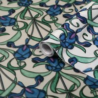 D-Fix Blau Grün Sichtschutz Buntglas Fenster Selbstklebende Vinylfolie 45 cm X 2 M Mattglas Matt Gemustert Fenstersticker Sichtschutzfolie von OceanClam