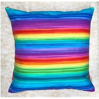 Heller Und Lebendiger Regenbogen-stoffkissenbezug Für 18 "x 18" Kissen, Tolles Dekokissen Wohnkultur Timeless Treasures 100% Baumwolle von OceaniaLegendsDesign