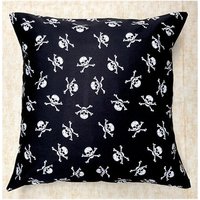 Skull & Cross Bones Designer Kissenbezug Passend Für Ein 18 "x 18" Kissen, Tolles Zierkissen Heimdekor Rose Und Hubble 100% Baumwolle von OceaniaLegendsDesign