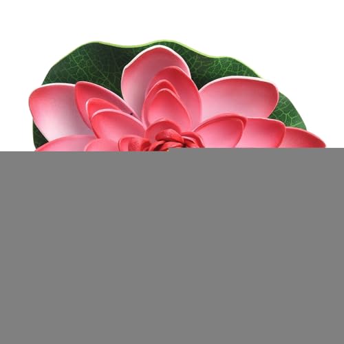 18 cm schwimmende Lotusblume für Aquarien und Teiche, dekorative künstliche Seerose (rosa) von Oceanlend