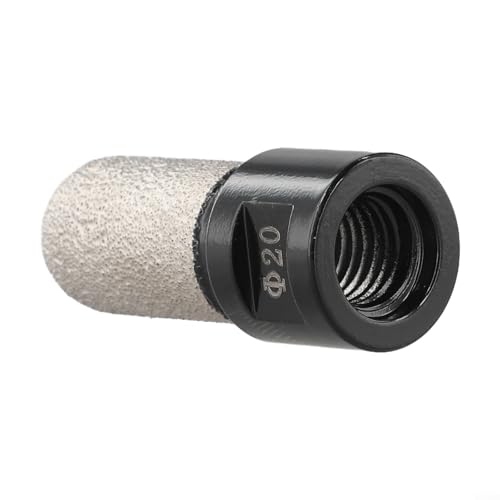 20 mm Hartmetallkopf für M14-Gewindeschleifer, effizientes Werkzeug zum Schleifen und Veredeln von Steinen (schwarz) von Oceanlend