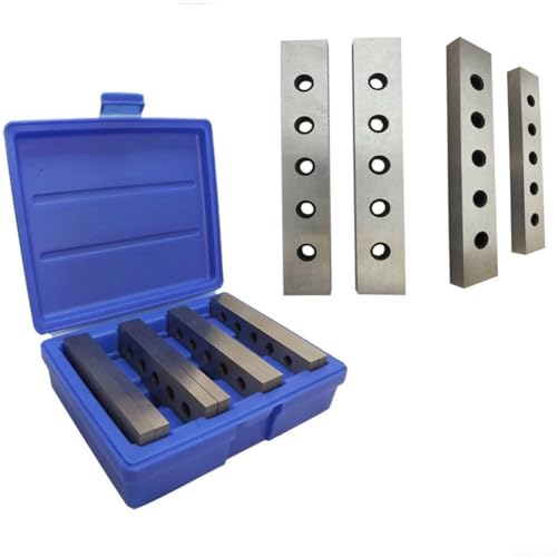 4 Paar Stahl Parallel-Set, 15,2 cm gehärtete quadratische Blocklehre Parallelblock-Set Drehmaschine Werkzeuge von Oceanlend