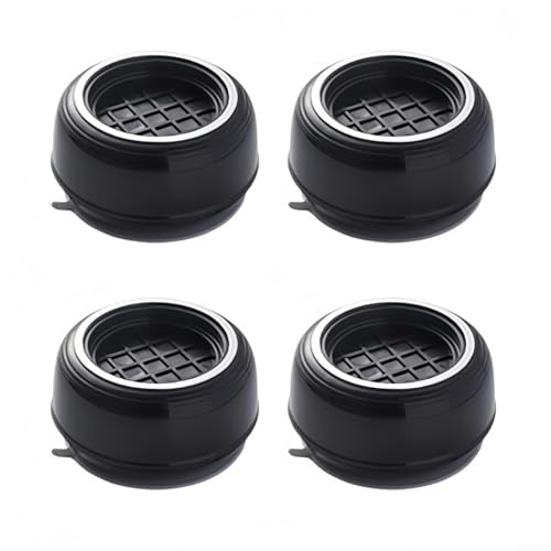 4 Stück Waschmaschinen-Stützfüße mit Anti-Vibration und rutschfestem Saugnapf für sichere Platzierung des Geräts (schwarz) von Oceanlend