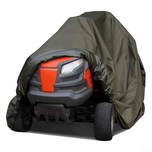 Abdeckung für Rasenmäher, strapazierfähig, wasserdicht, Oxford-Traktor, staubdicht, UV-Schutz, mit verstellbaren Riemen (XL) von Oceanlend