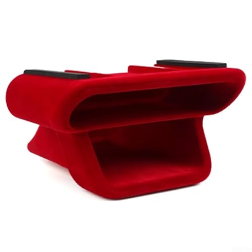 Aufbewahrungsbox für Mini Cooper 2024 2025 ESE J01 EV Layered Storage Box für Schaltbereich bietet praktische Aufbewahrung für Fahrutensilien (Beflockung Rot) von Oceanlend