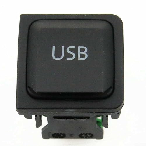 Auto Mittelkonsole USB Schalter Steckdose, kompatibel mit Golf MK6 für Jetta MK5 Modelle von 2005 bis 2013, 5KD035726A von Oceanlend