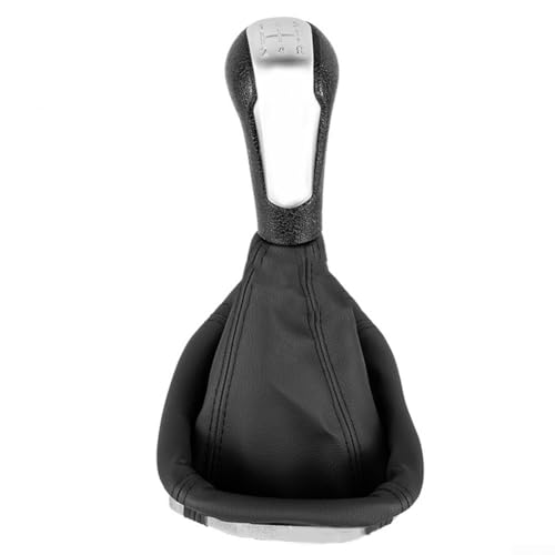 Auto-Schaltknauf, 5-Gang-Schalthebel, mit Staubschutz, für Chevrolet Spark 2011, 2013, 2014, 2015, 2016 (helles Silber) von Oceanlend