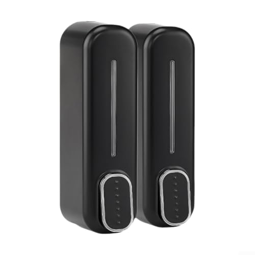 Benutzerfreundlicher Seifenspender zur Wandmontage mit sicherer Verriegelung für sichere Verwendung (schwarz) von Oceanlend