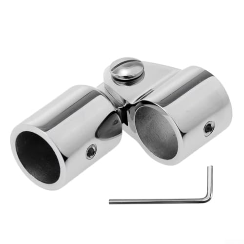 Boot Bimini Markise Top Mounted Slide Cover, Stainless Steel Bimini Markise Slide Cover, With Hex Wrench, For Various Boat Setups(22MM) von Oceanlend